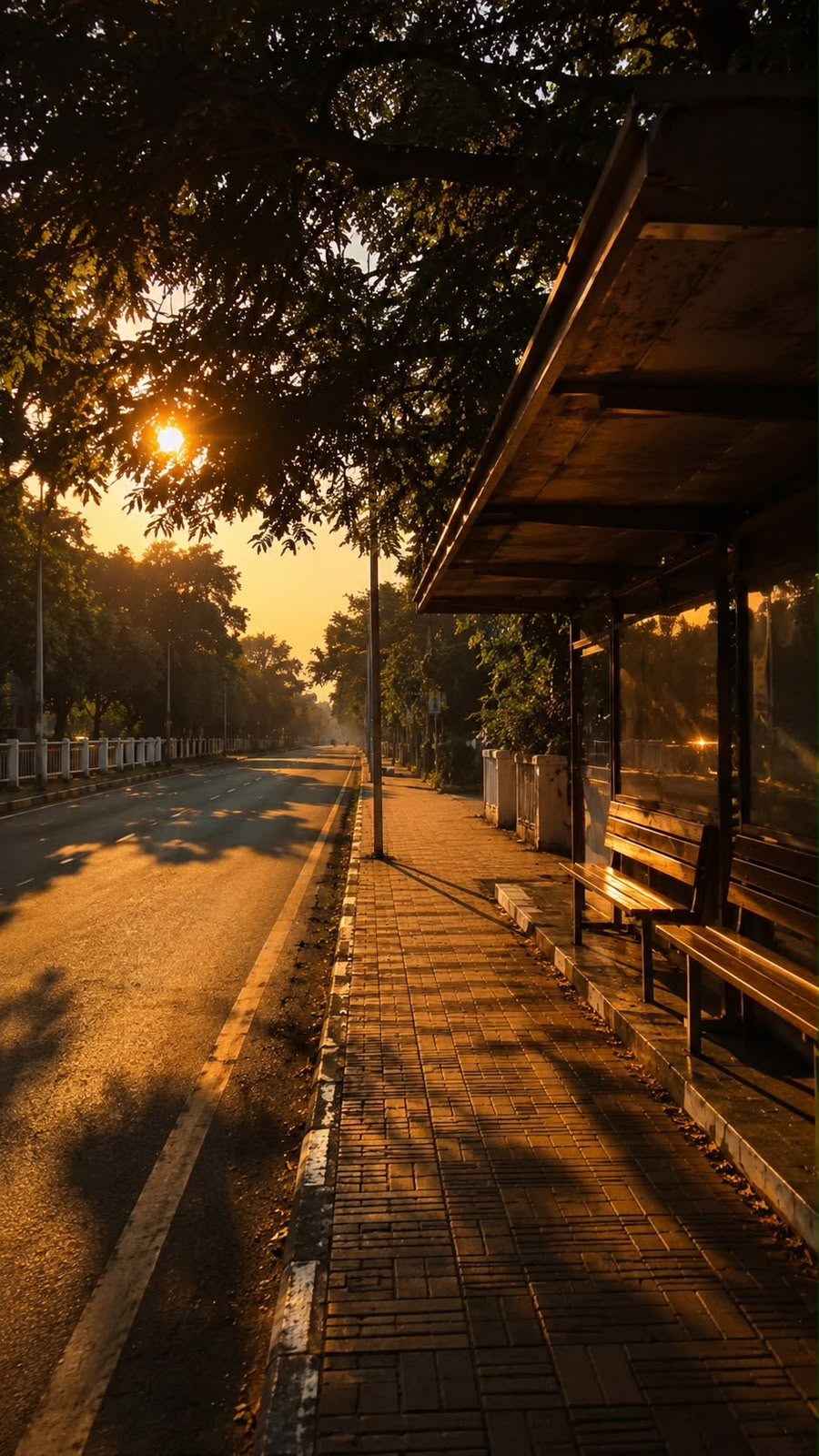 Golden hour visual story frame